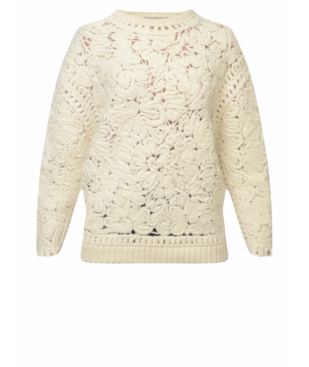 STELLA MCCARTNEY Белый шерстяной джемпер / свитер, фото 1