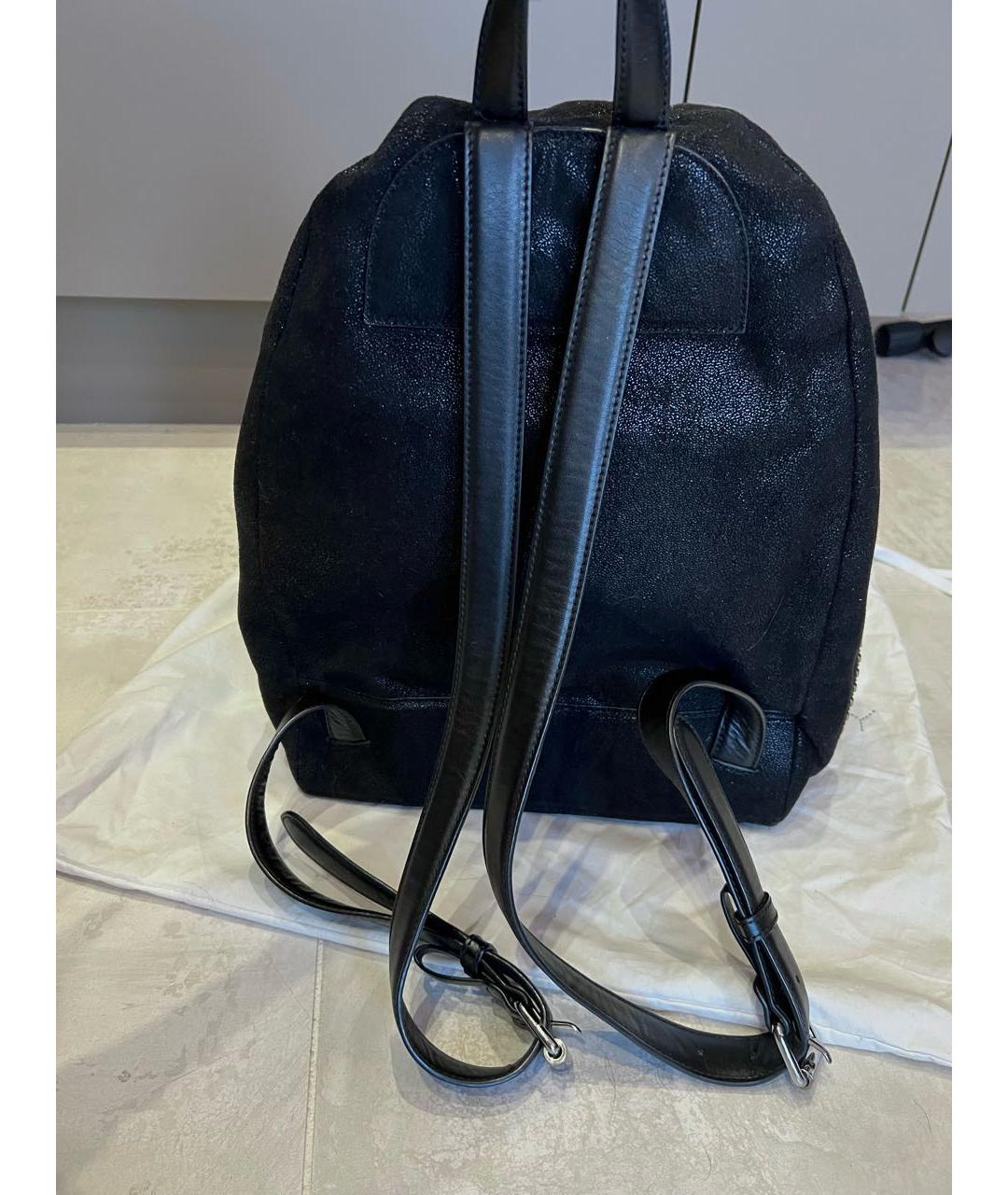 STELLA MCCARTNEY Черный рюкзак из искусственной кожи, фото 4