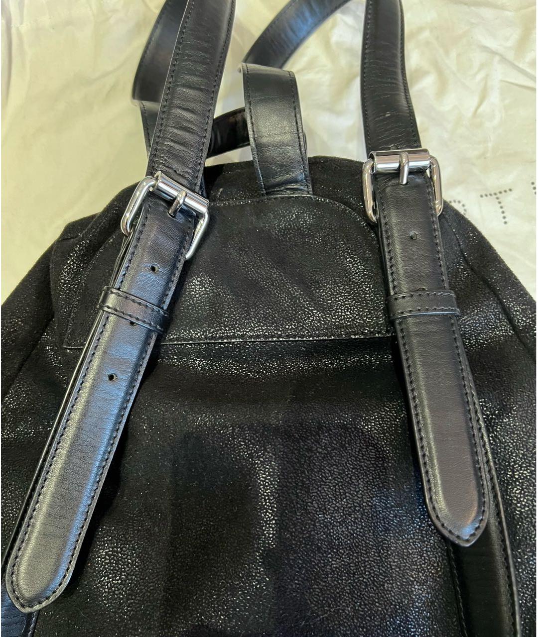 STELLA MCCARTNEY Черный рюкзак из искусственной кожи, фото 5