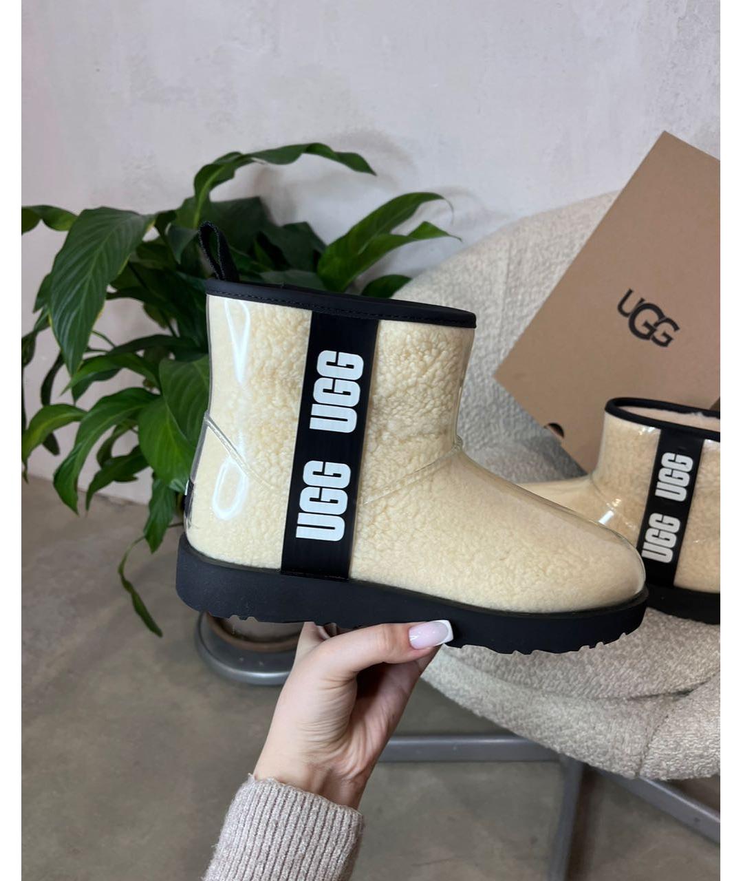 UGG AUSTRALIA Бежевые резиновые сапоги, фото 4
