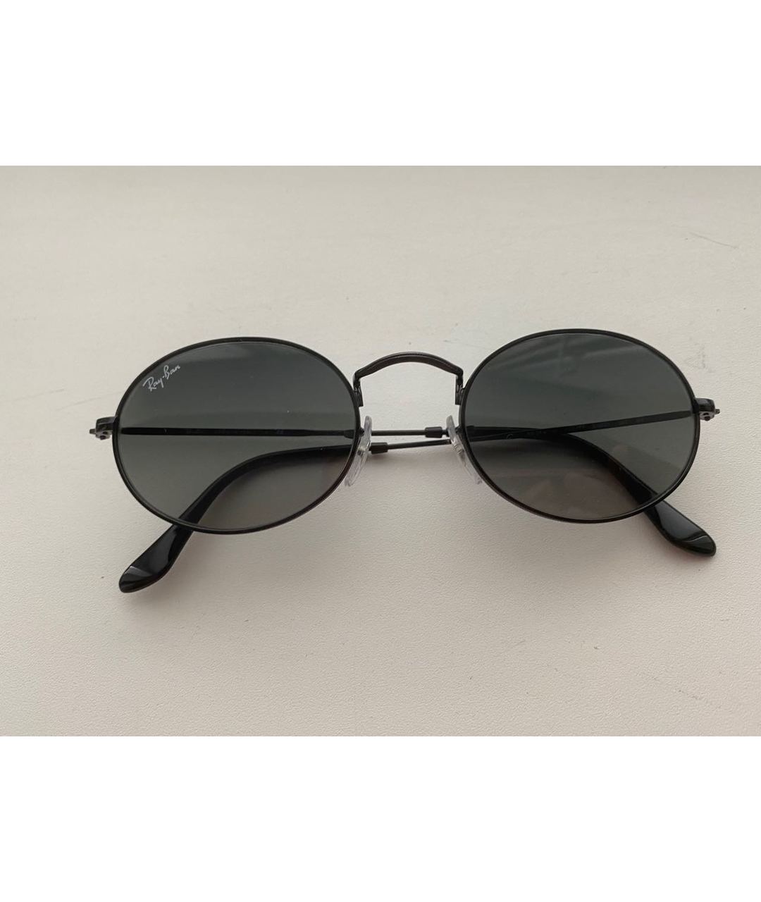 RAY BAN Черные металлические солнцезащитные очки, фото 6