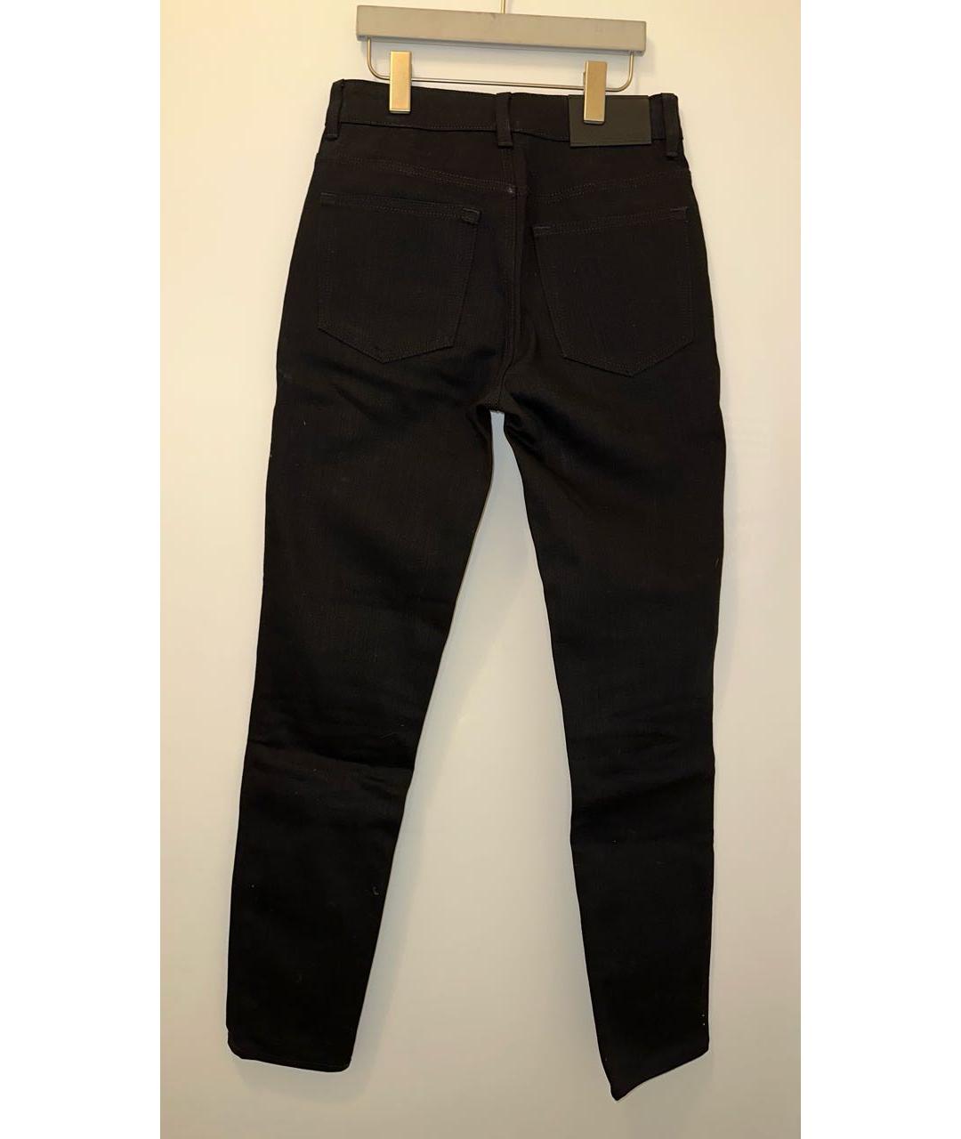 PRADA Черные хлопко-эластановые джинсы слим, фото 2