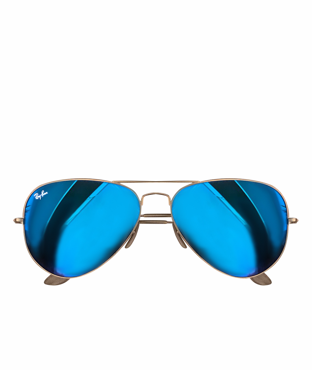 RAY BAN Синие металлические солнцезащитные очки, фото 1