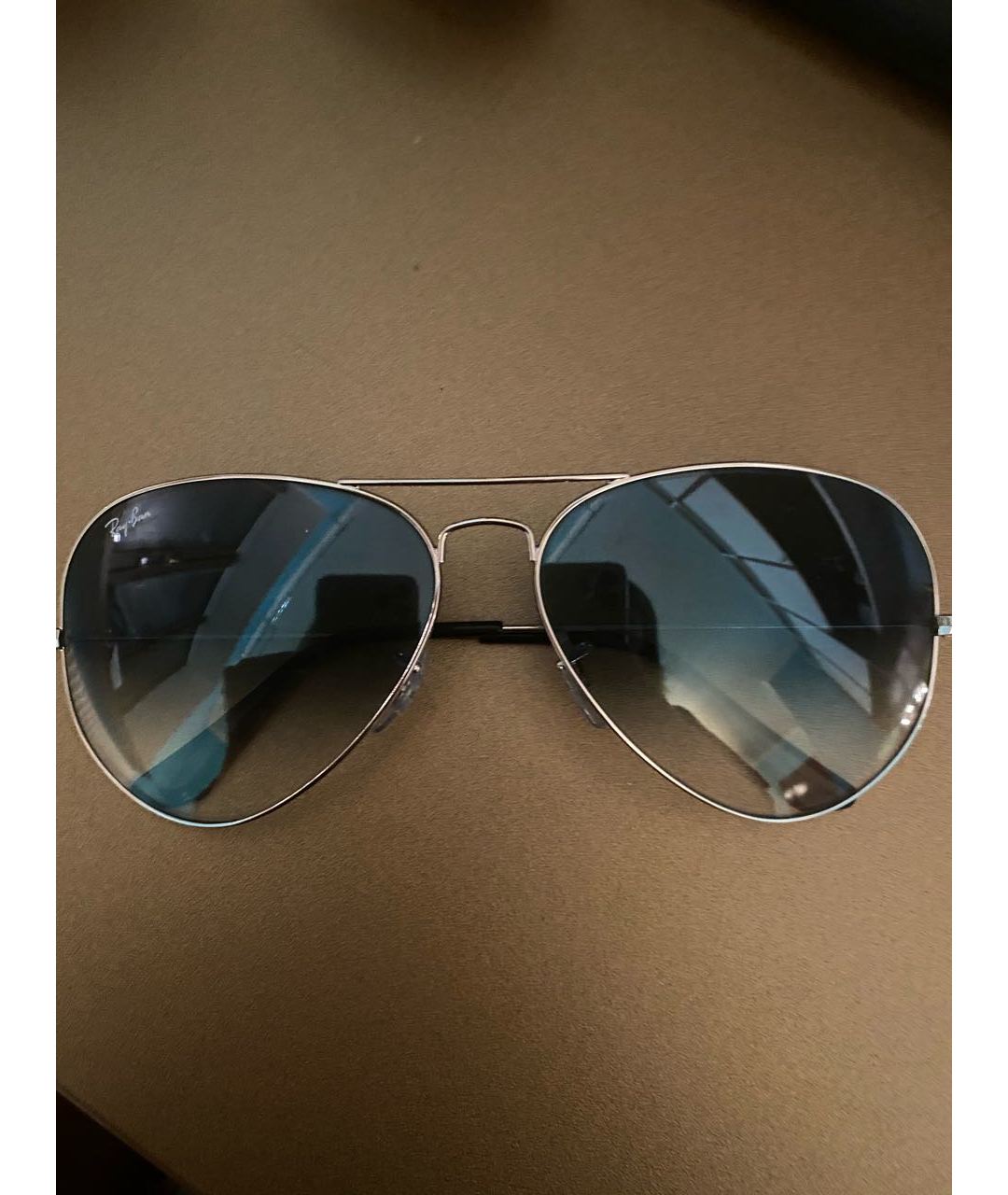 RAY BAN Серые металлические солнцезащитные очки, фото 5