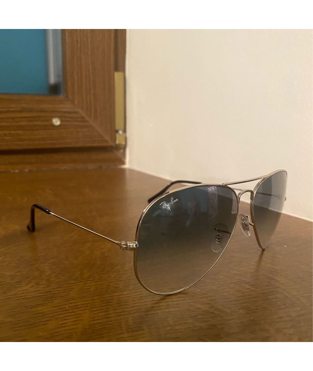 RAY BAN Серые металлические солнцезащитные очки, фото 2