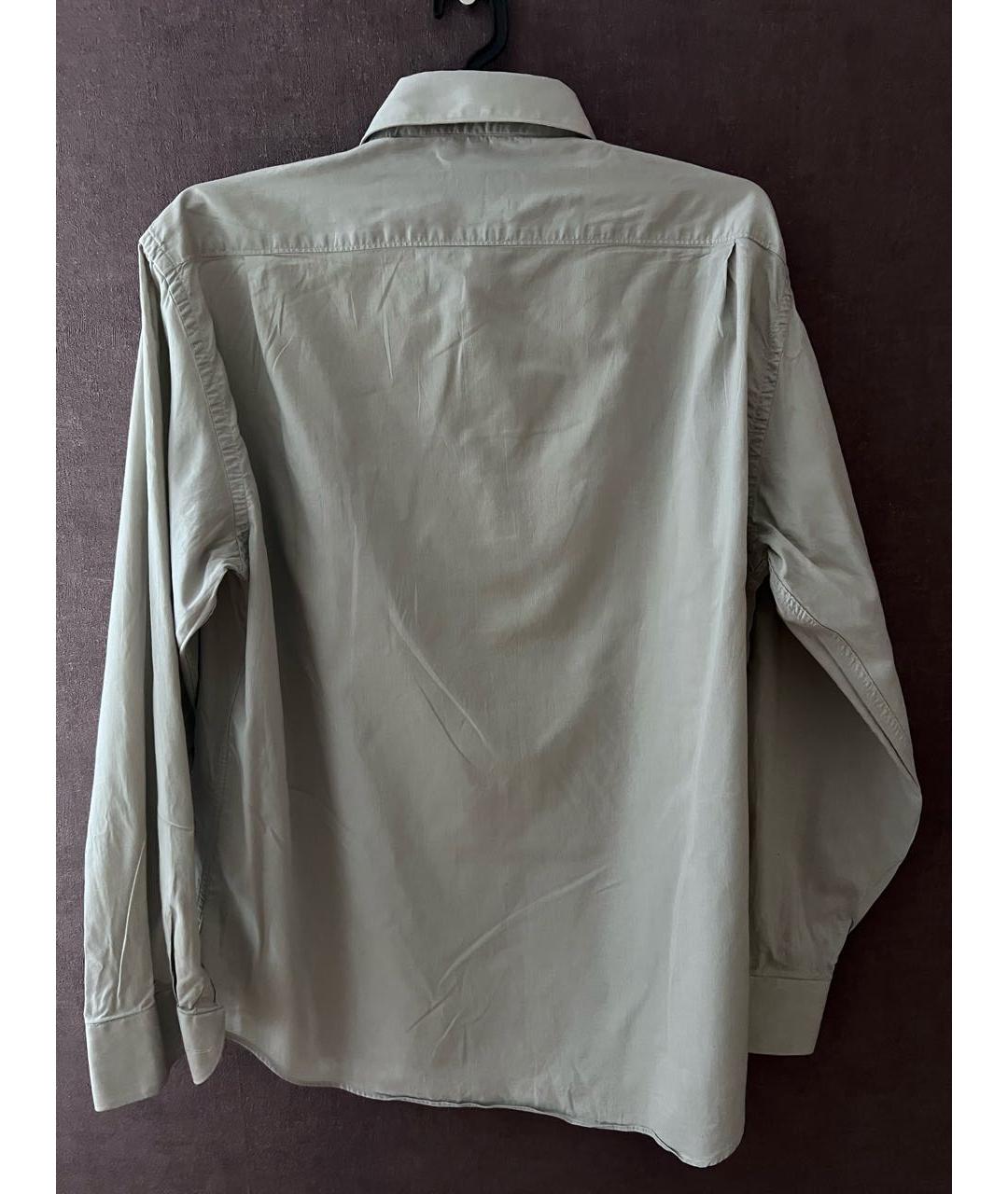 CERRUTI 1881 Серая хлопковая классическая рубашка, фото 3