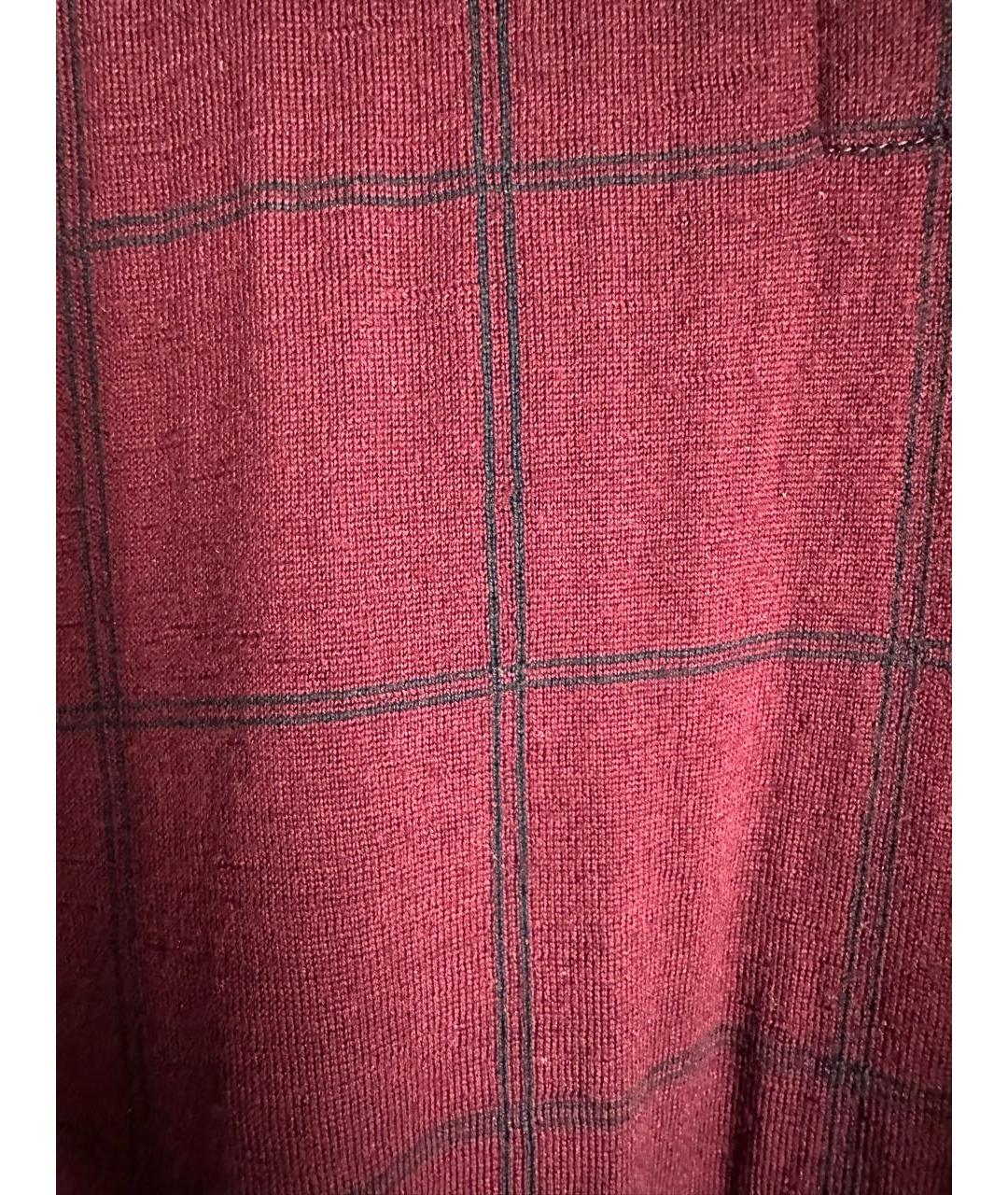 ISAIA Бордовый шерстяной джемпер / свитер, фото 4