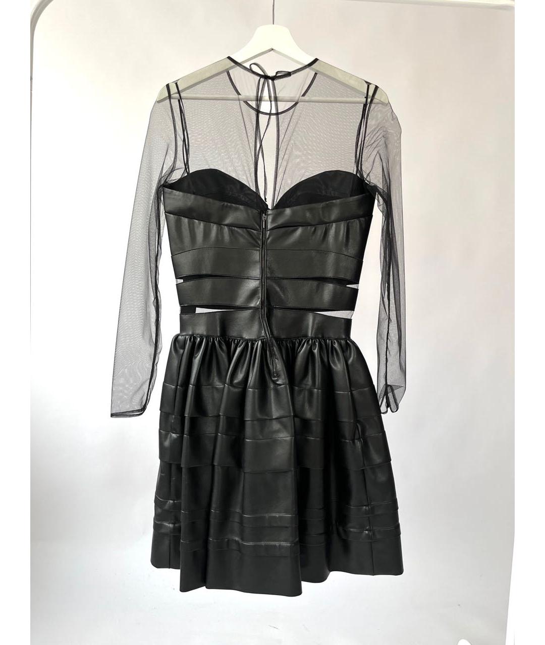 ERMANNO SCERVINO Черное полиамидовое коктейльное платье, фото 2