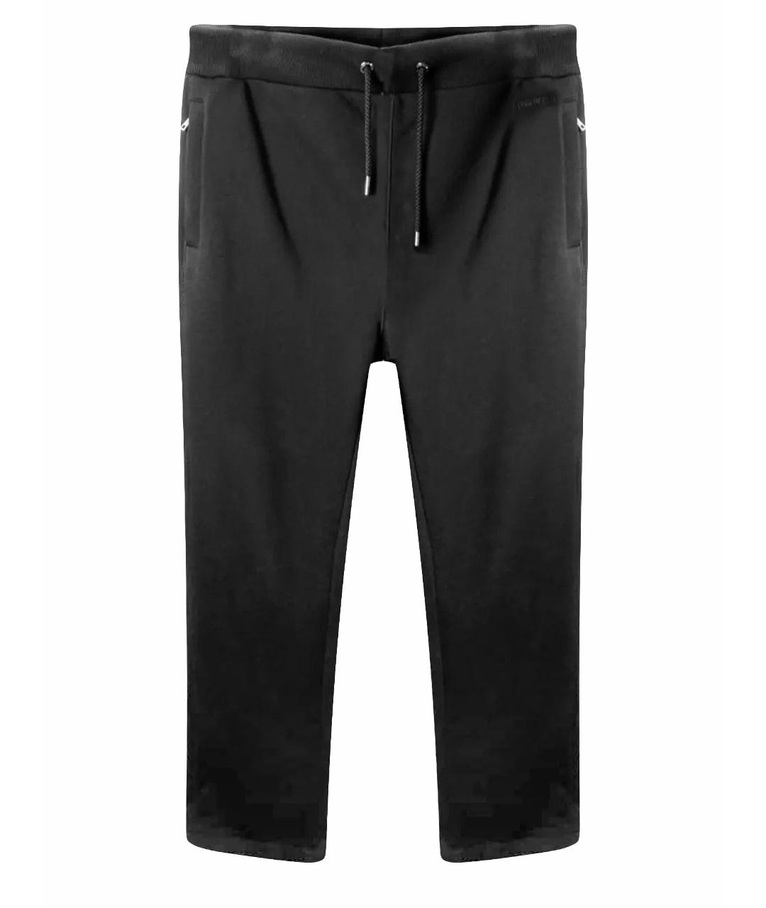 KARL LAGERFELD Черные хлопковые повседневные брюки, фото 1