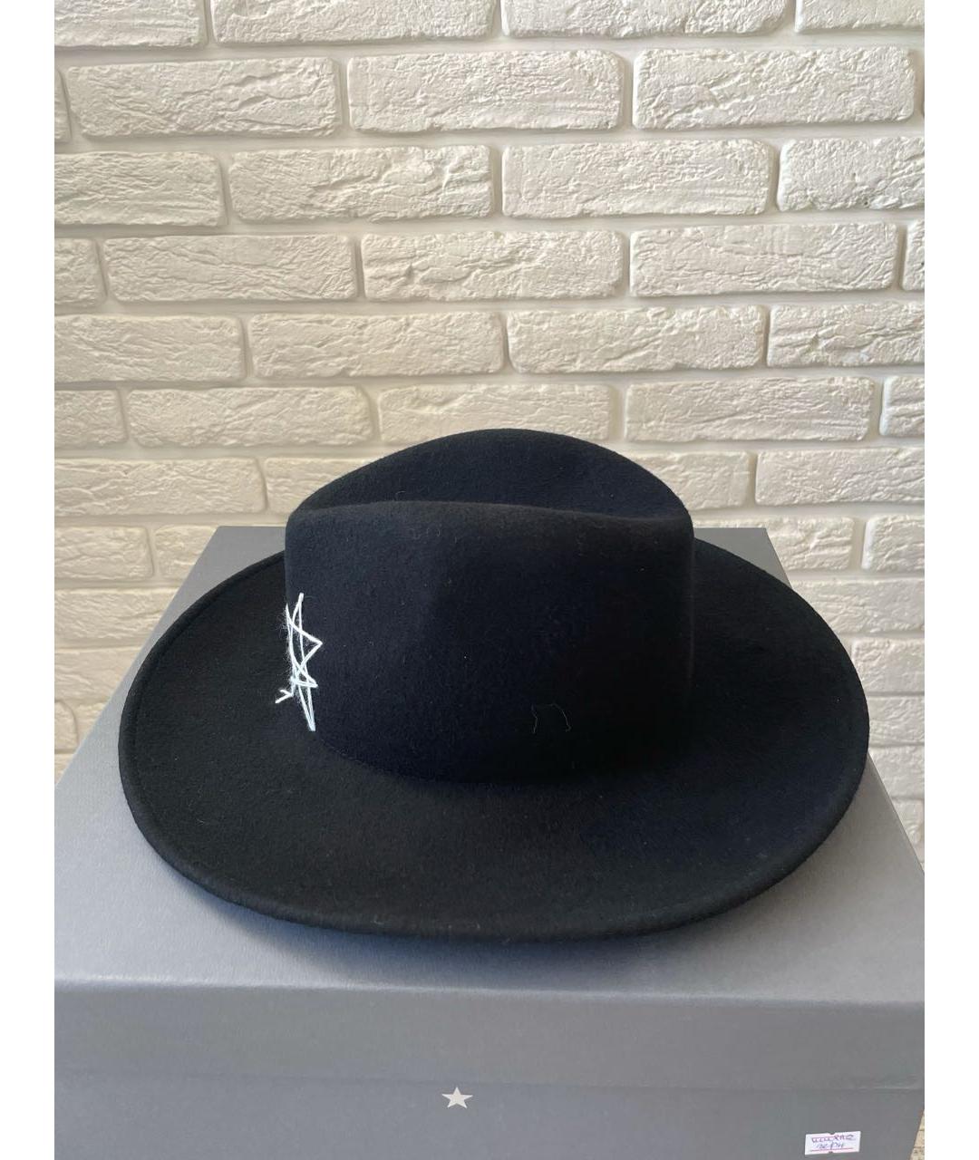 LORENA ANTONIAZZI Черная шерстяная шляпа, фото 2