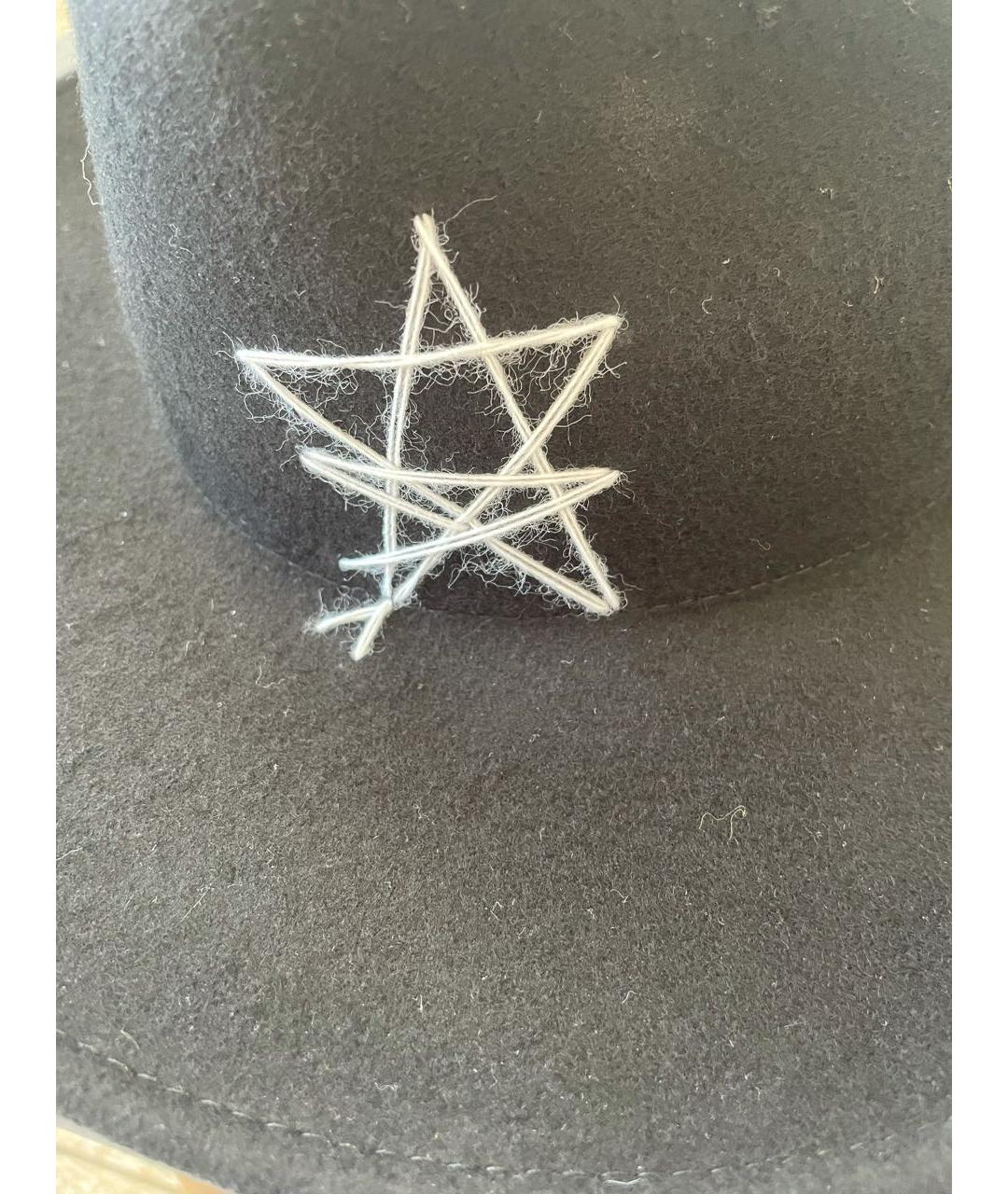 LORENA ANTONIAZZI Черная шерстяная шляпа, фото 4