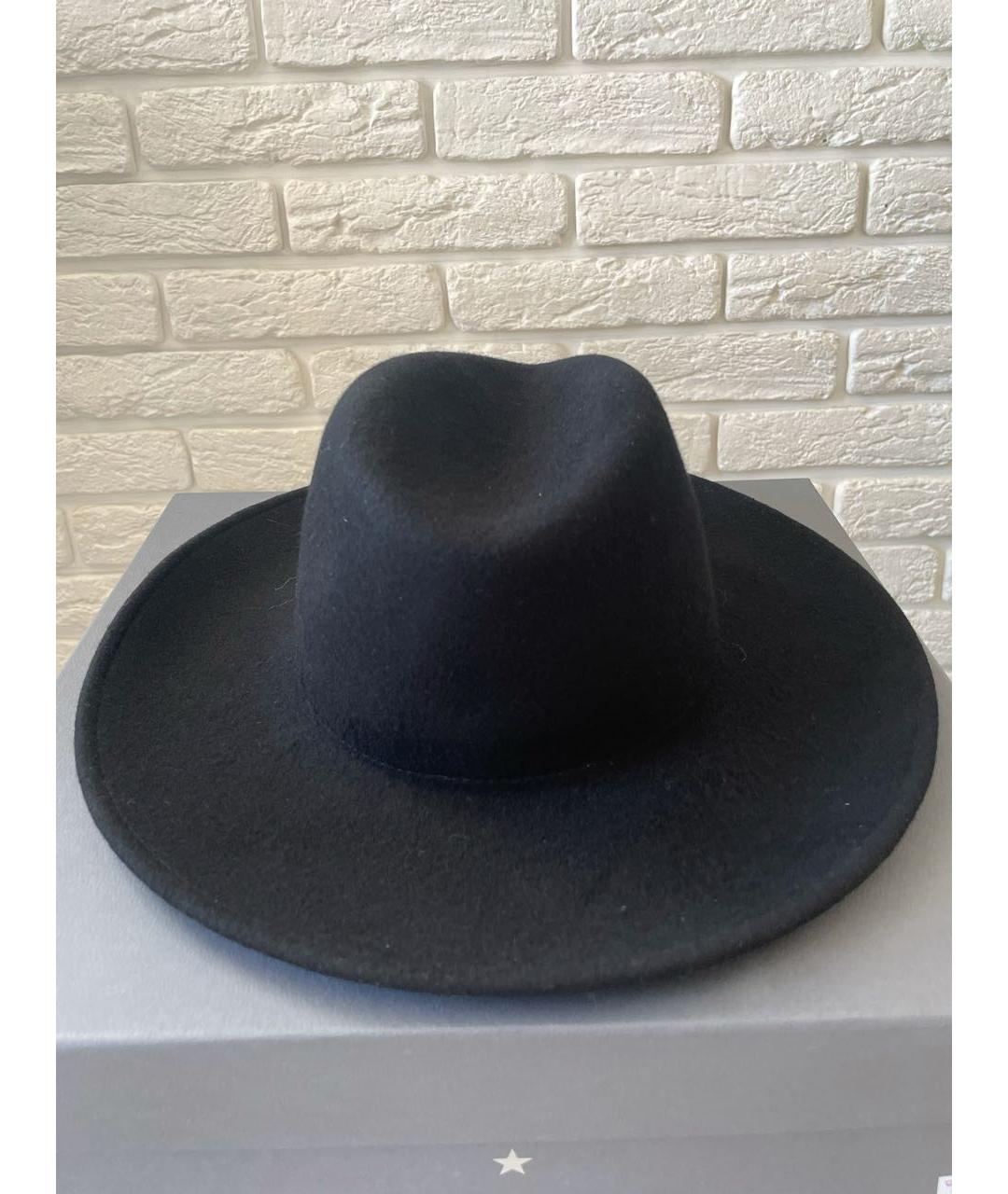 LORENA ANTONIAZZI Черная шерстяная шляпа, фото 3