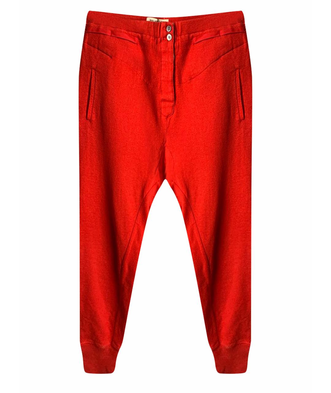 ISABEL MARANT ETOILE Красные шерстяные брюки узкие, фото 1