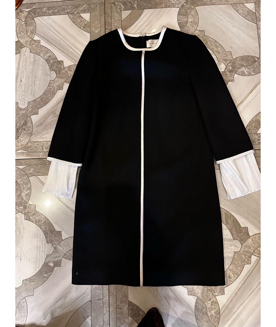 VICTORIA BECKHAM Черное полиэстеровое повседневное платье, фото 6