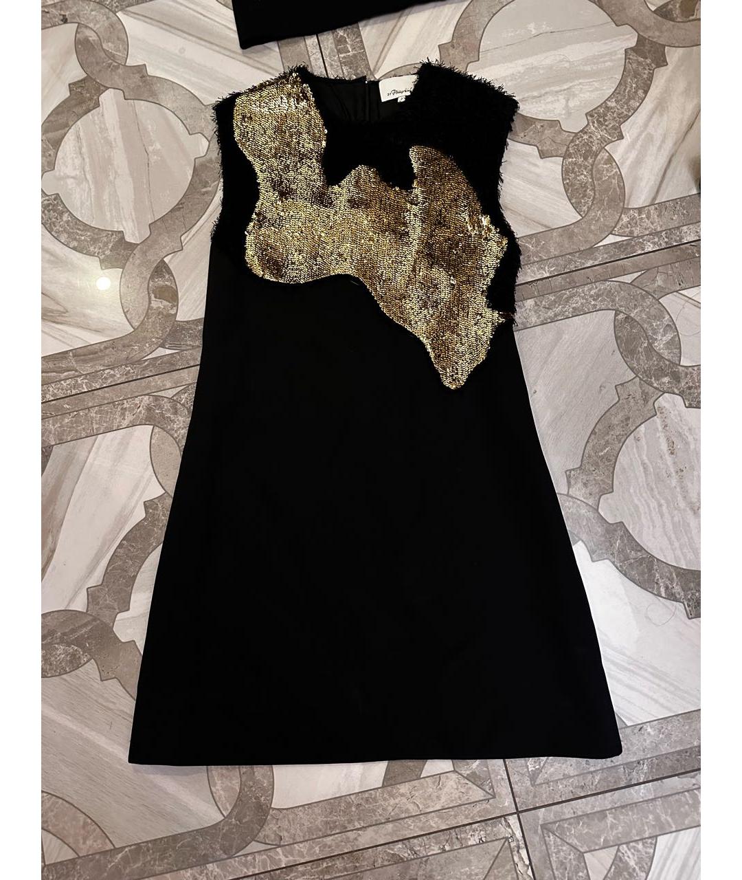 3.1 PHILLIP LIM Черное полиэстеровое коктейльное платье, фото 4