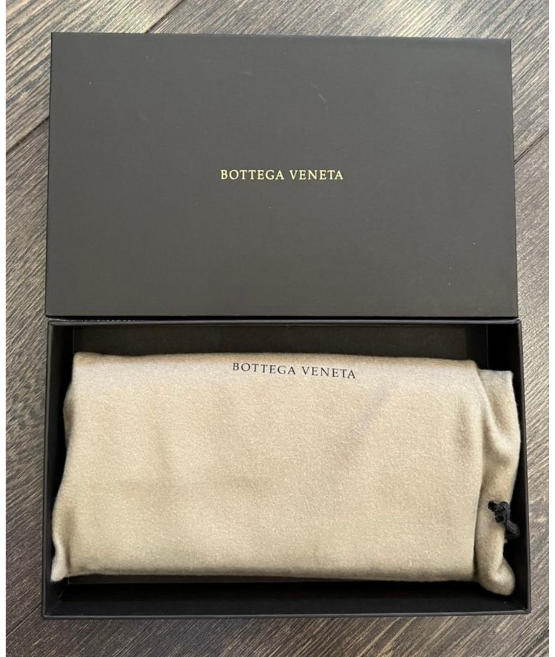 BOTTEGA VENETA Коралловый кожаный кошелек, фото 6