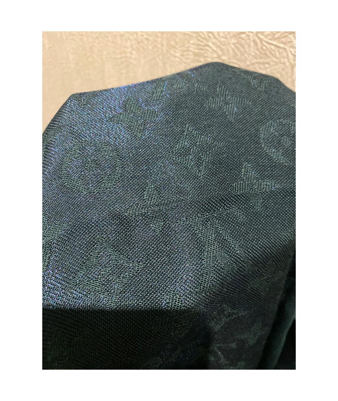 LOUIS VUITTON Зеленый шарф, фото 3