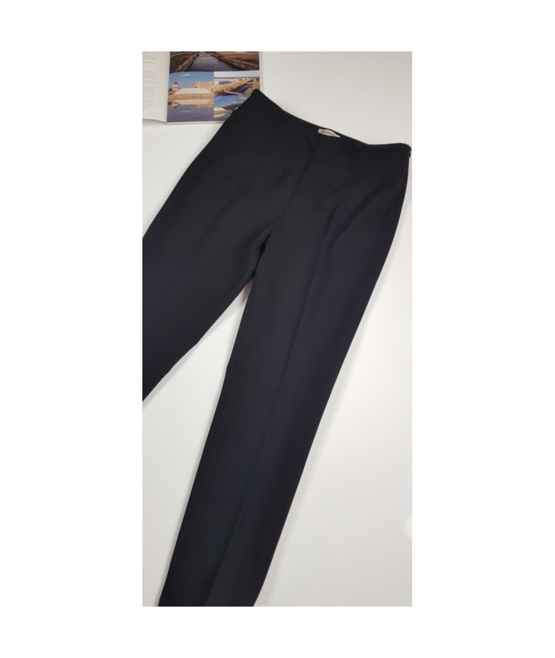 PESERICO Черные вискозные брюки узкие, фото 4