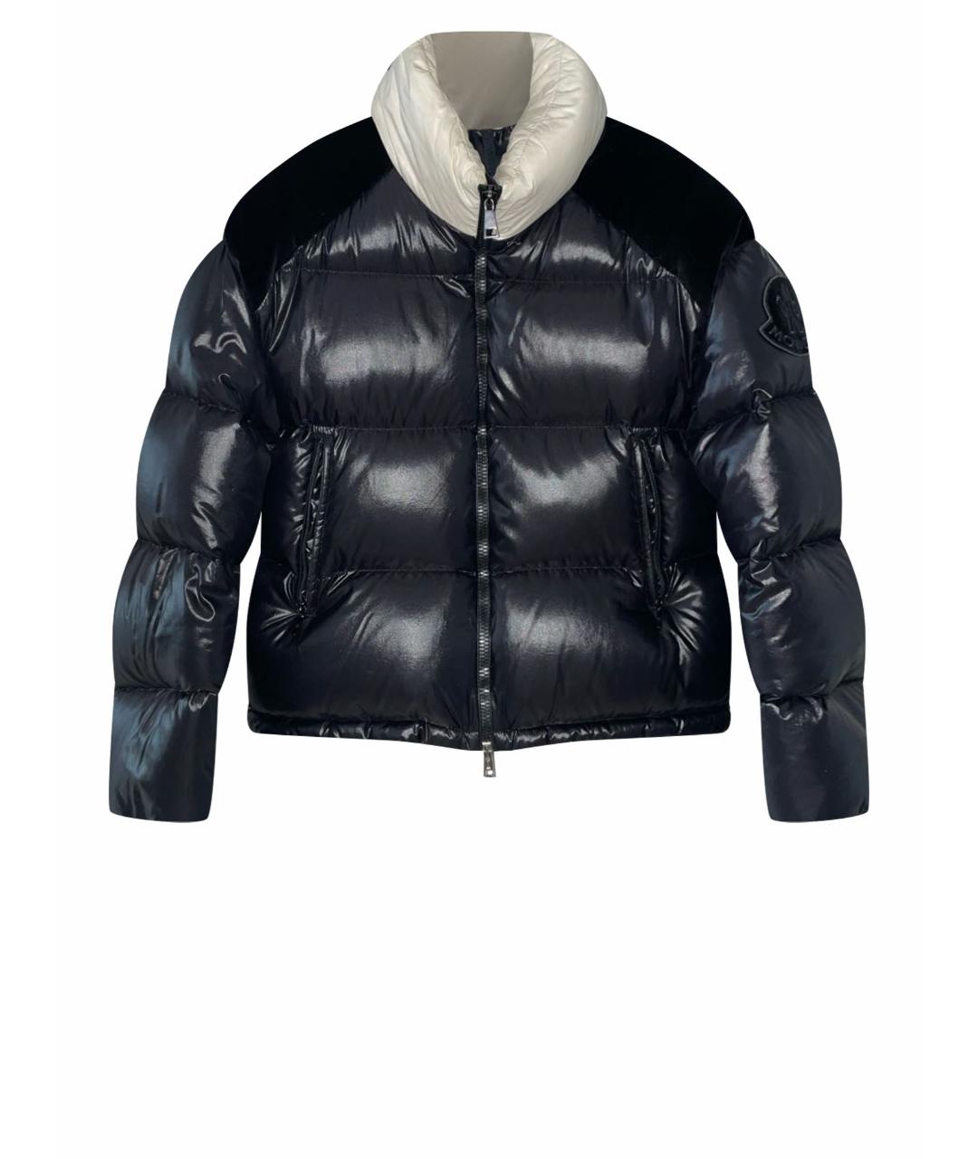 MONCLER Черный пуховик, фото 1