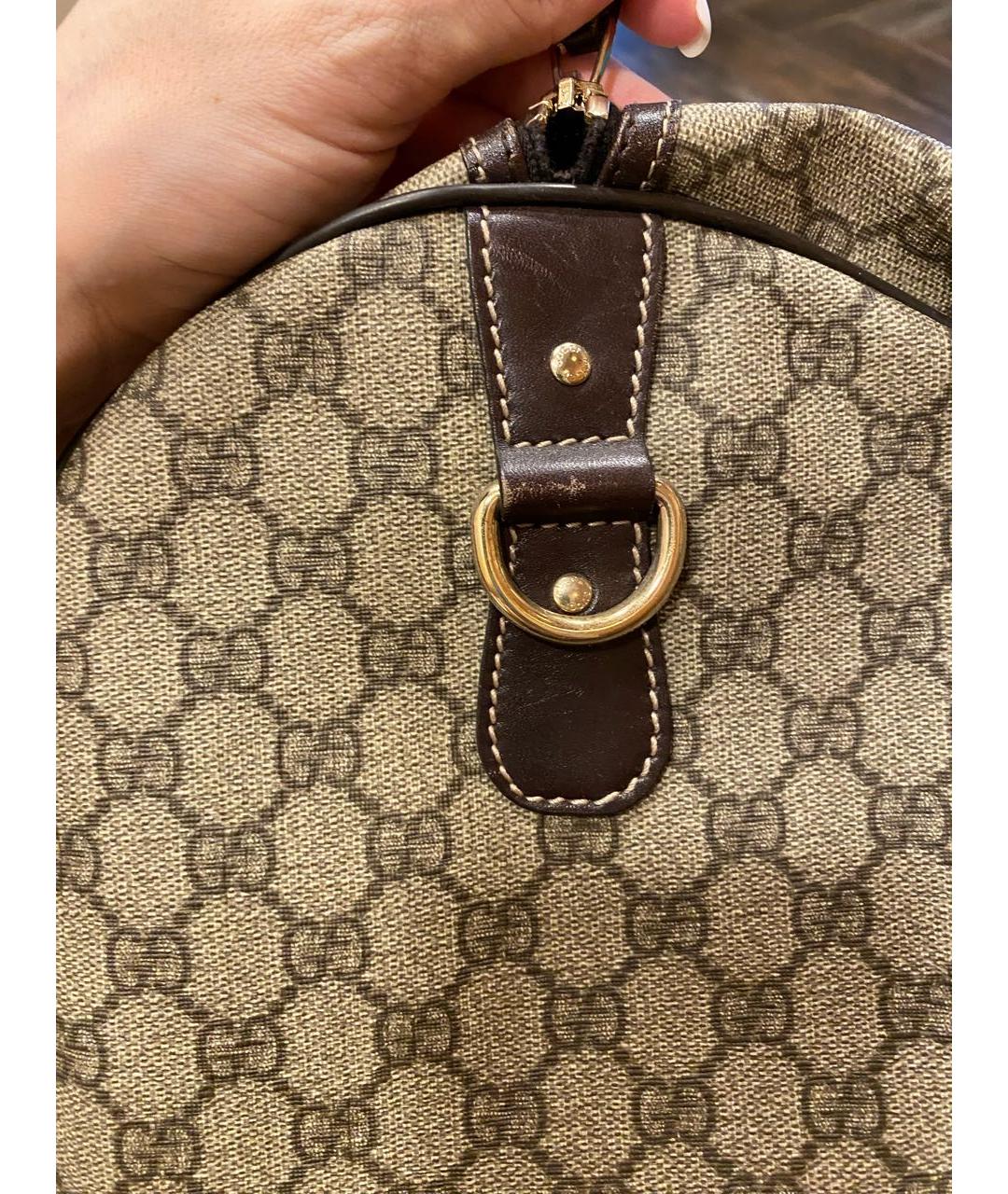 GUCCI Бежевая дорожная/спортивная сумка, фото 7