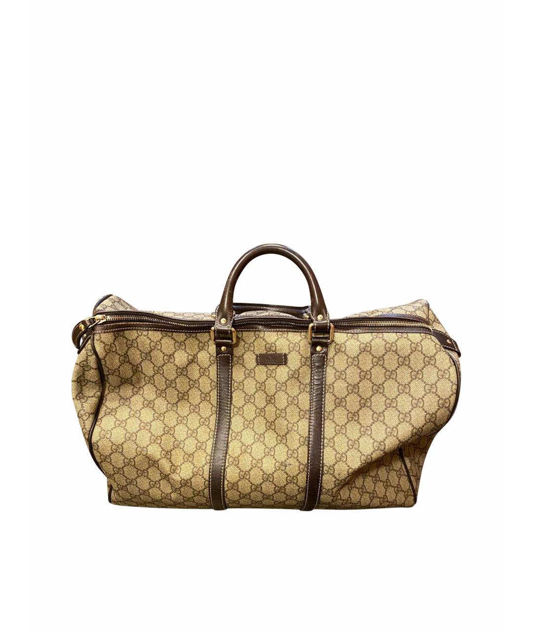 GUCCI Бежевая дорожная/спортивная сумка, фото 1
