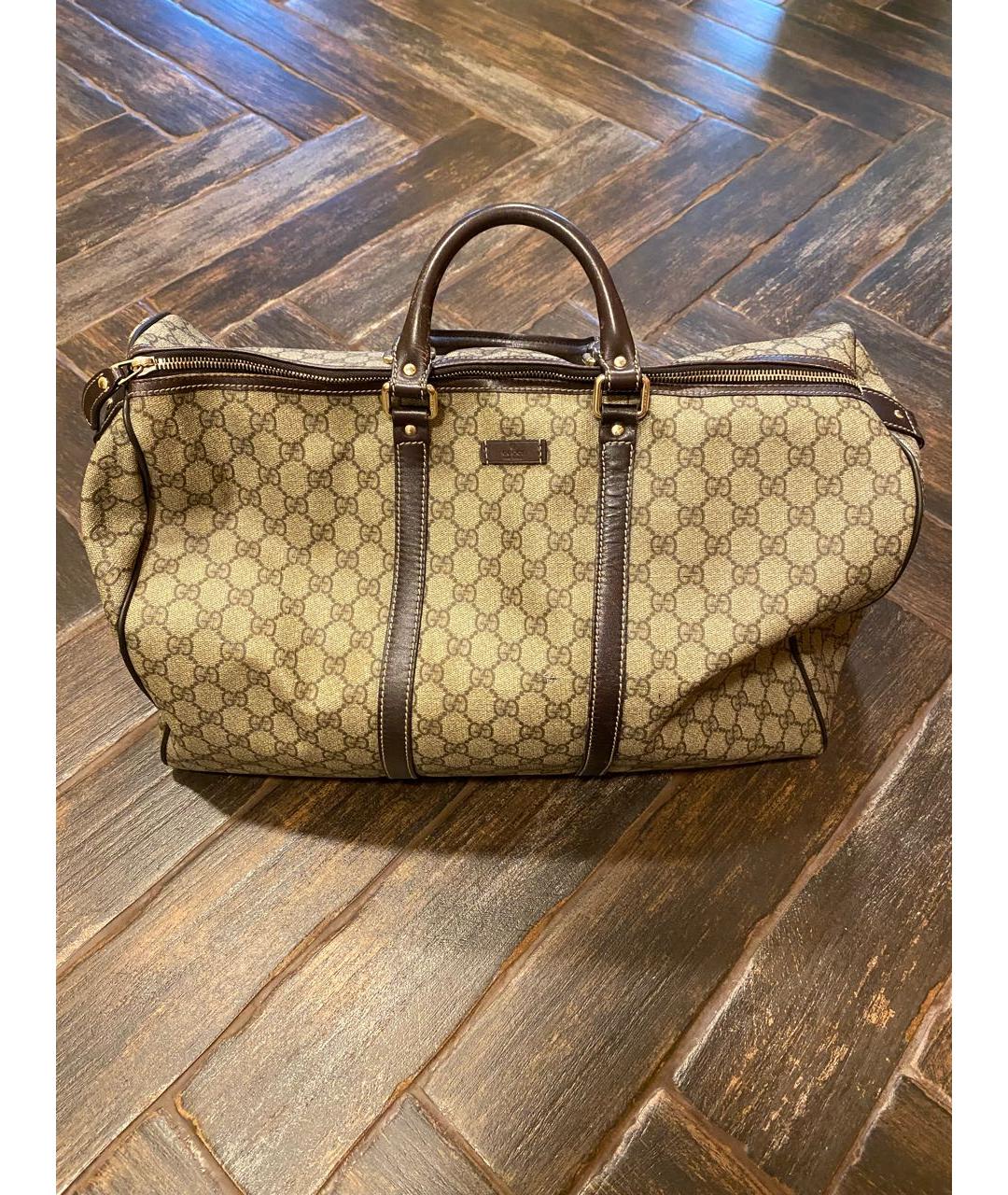 GUCCI Бежевая дорожная/спортивная сумка, фото 8