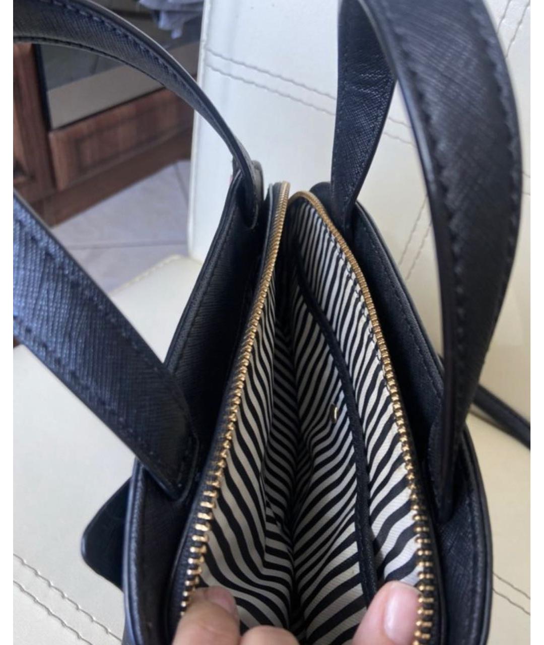 KATE SPADE Черная сумка с короткими ручками из искусственной кожи, фото 4