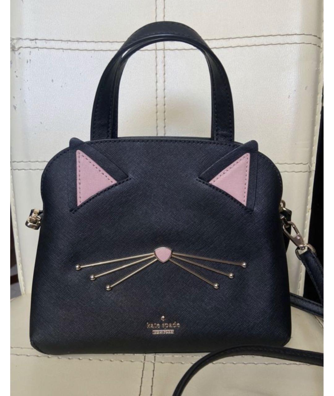 KATE SPADE Черная сумка с короткими ручками из искусственной кожи, фото 5
