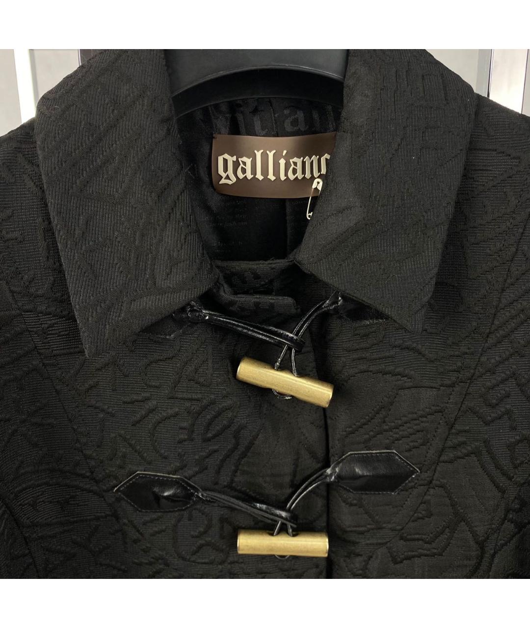 JOHN GALLIANO Черное пальто, фото 3