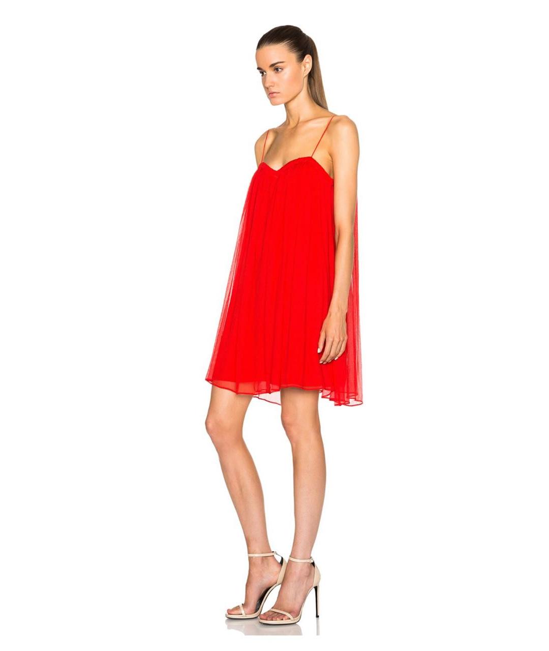 CAMILLA AND MARC Красное креповое коктейльное платье, фото 3