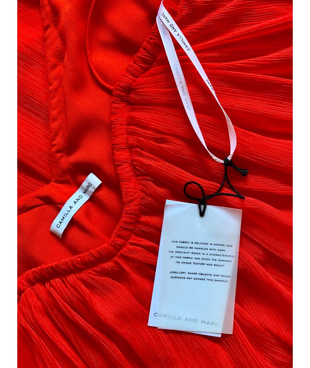 CAMILLA AND MARC Красное креповое коктейльное платье, фото 5