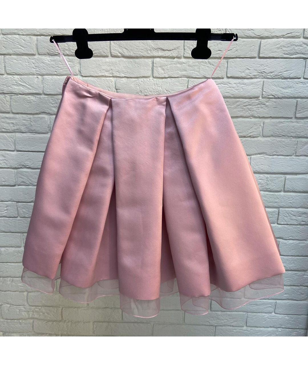 CHRISTIAN DIOR PRE-OWNED Розовая шелковая юбка мини, фото 4