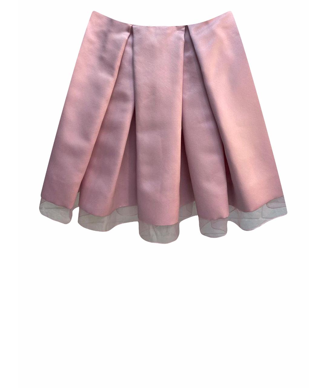 CHRISTIAN DIOR PRE-OWNED Розовая шелковая юбка мини, фото 1