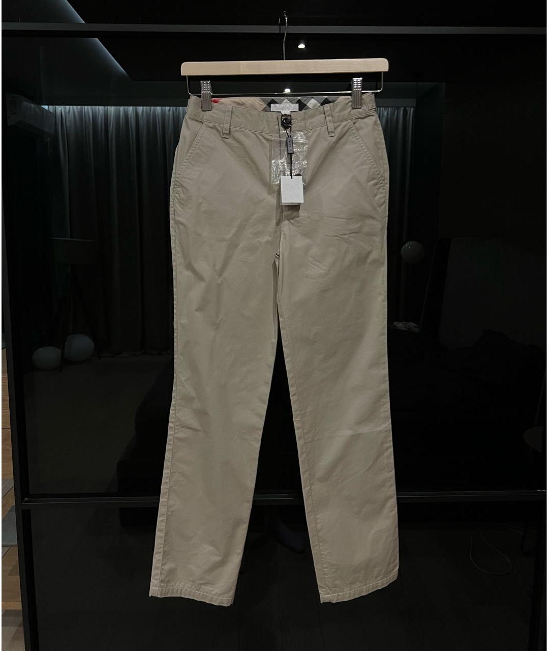 BURBERRY Бежевые брюки и шорты, фото 5