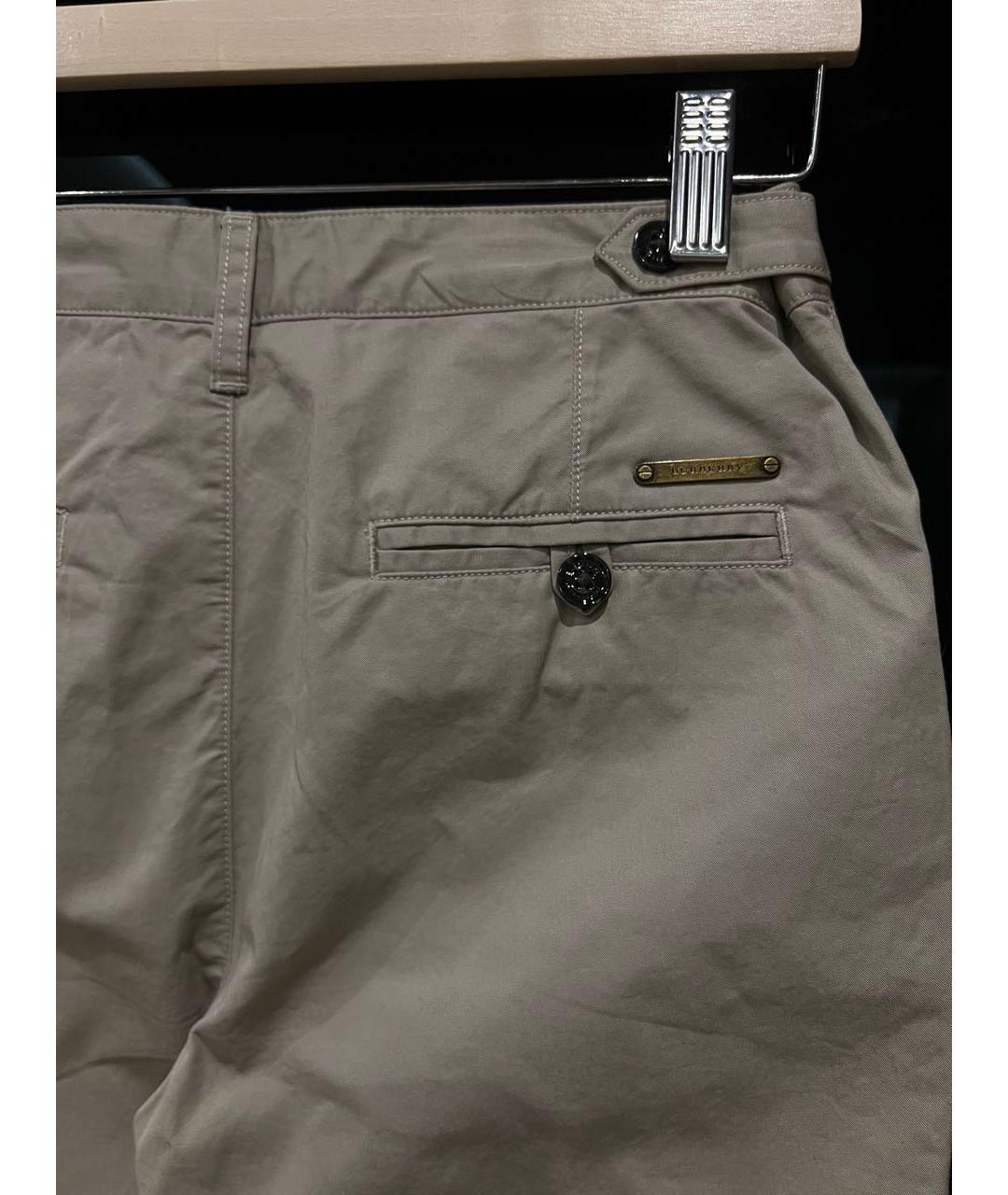 BURBERRY Бежевые брюки и шорты, фото 4