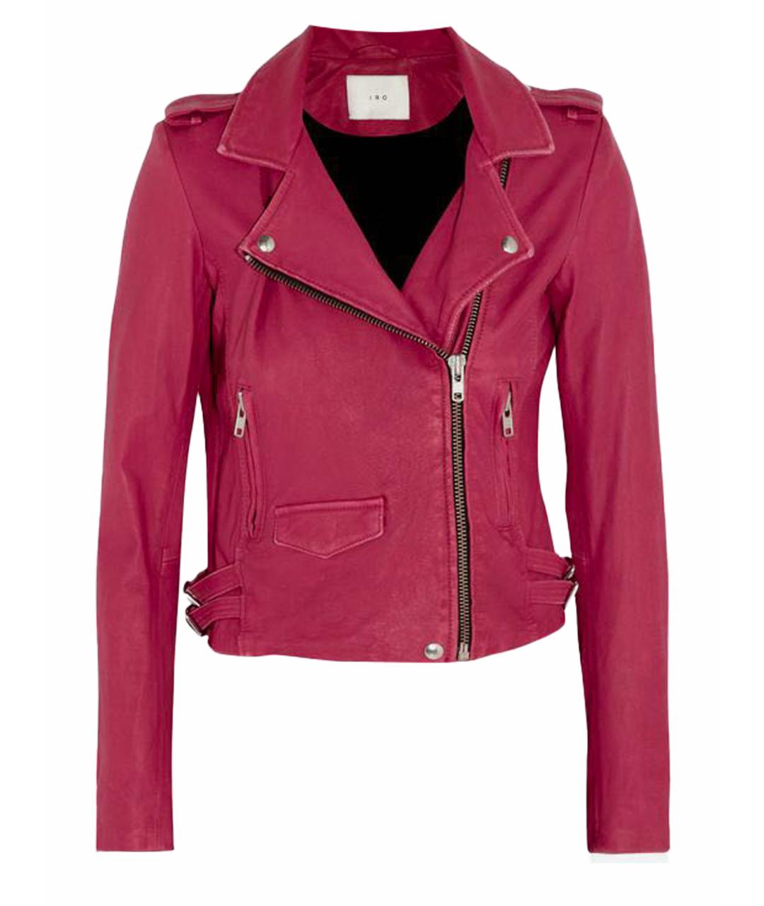 IRO Розовая кожаная куртка, фото 1
