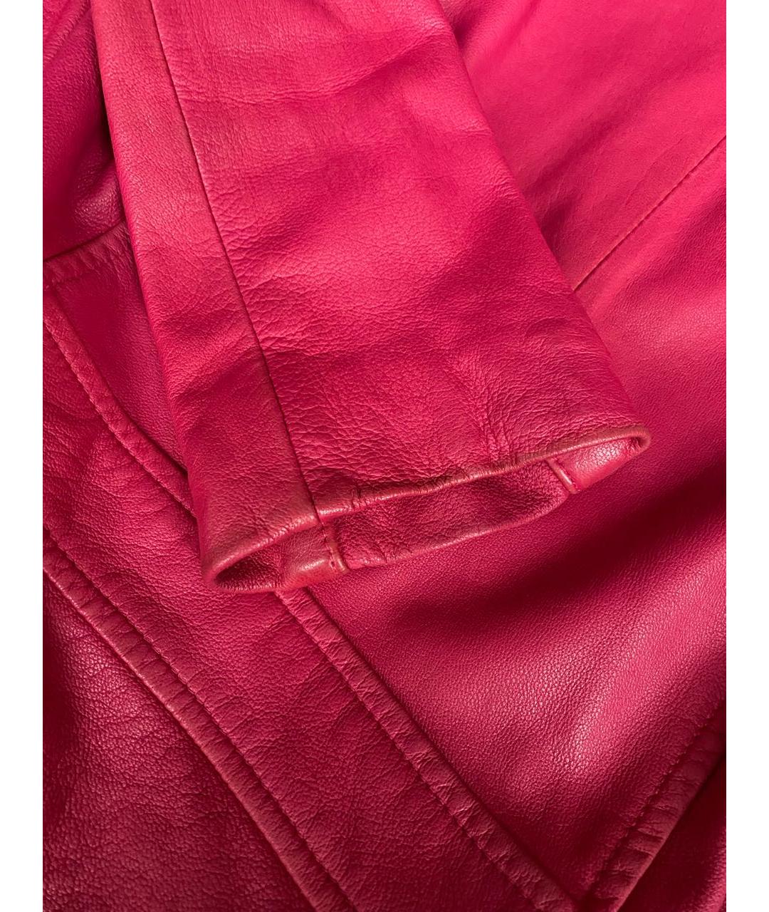 IRO Розовая кожаная куртка, фото 7