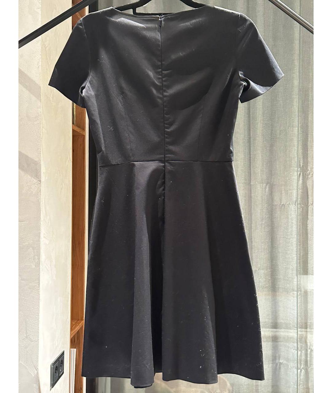 MOSCHINO Черное хлопковое коктейльное платье, фото 2