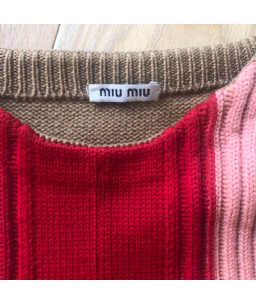 MIU MIU Мульти шерстяной джемпер / свитер, фото 4