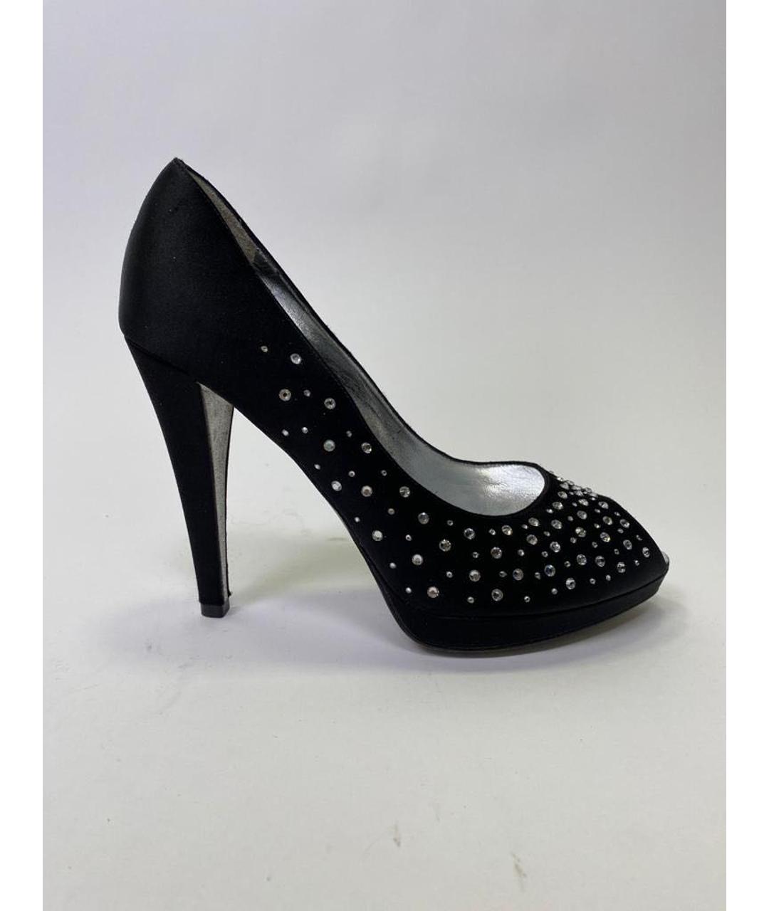 RENE CAOVILLA Черные текстильные туфли, фото 7