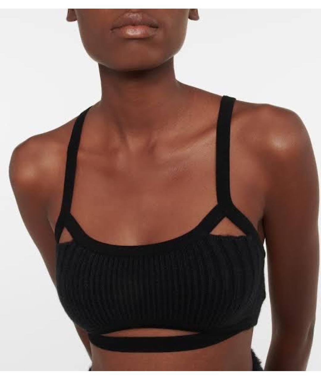 JACQUEMUS Черная шерстяная майка, фото 3