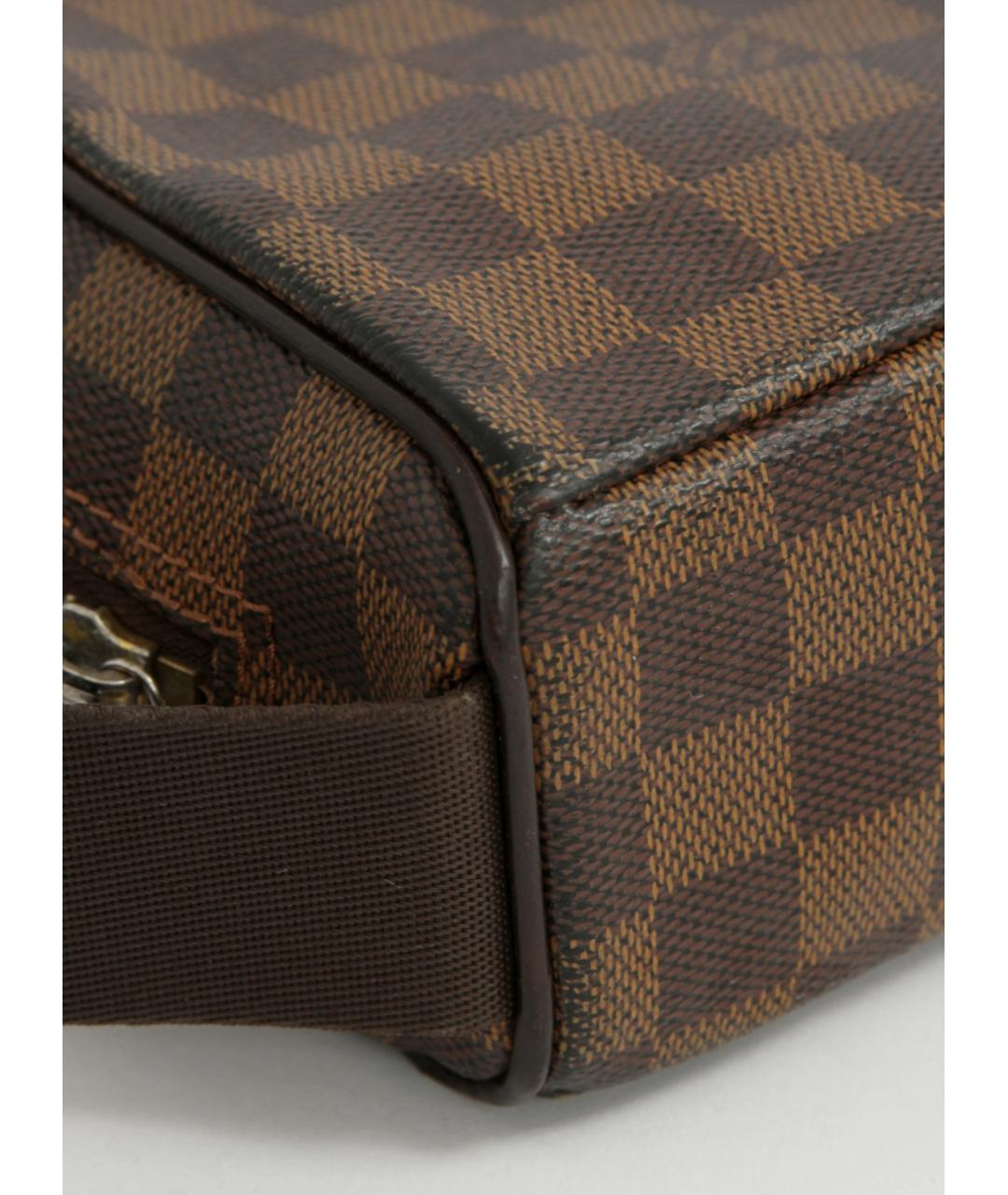 LOUIS VUITTON Коричневая кожаная сумка на плечо, фото 5