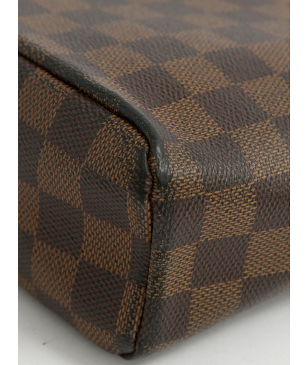 LOUIS VUITTON Коричневая кожаная сумка на плечо, фото 6