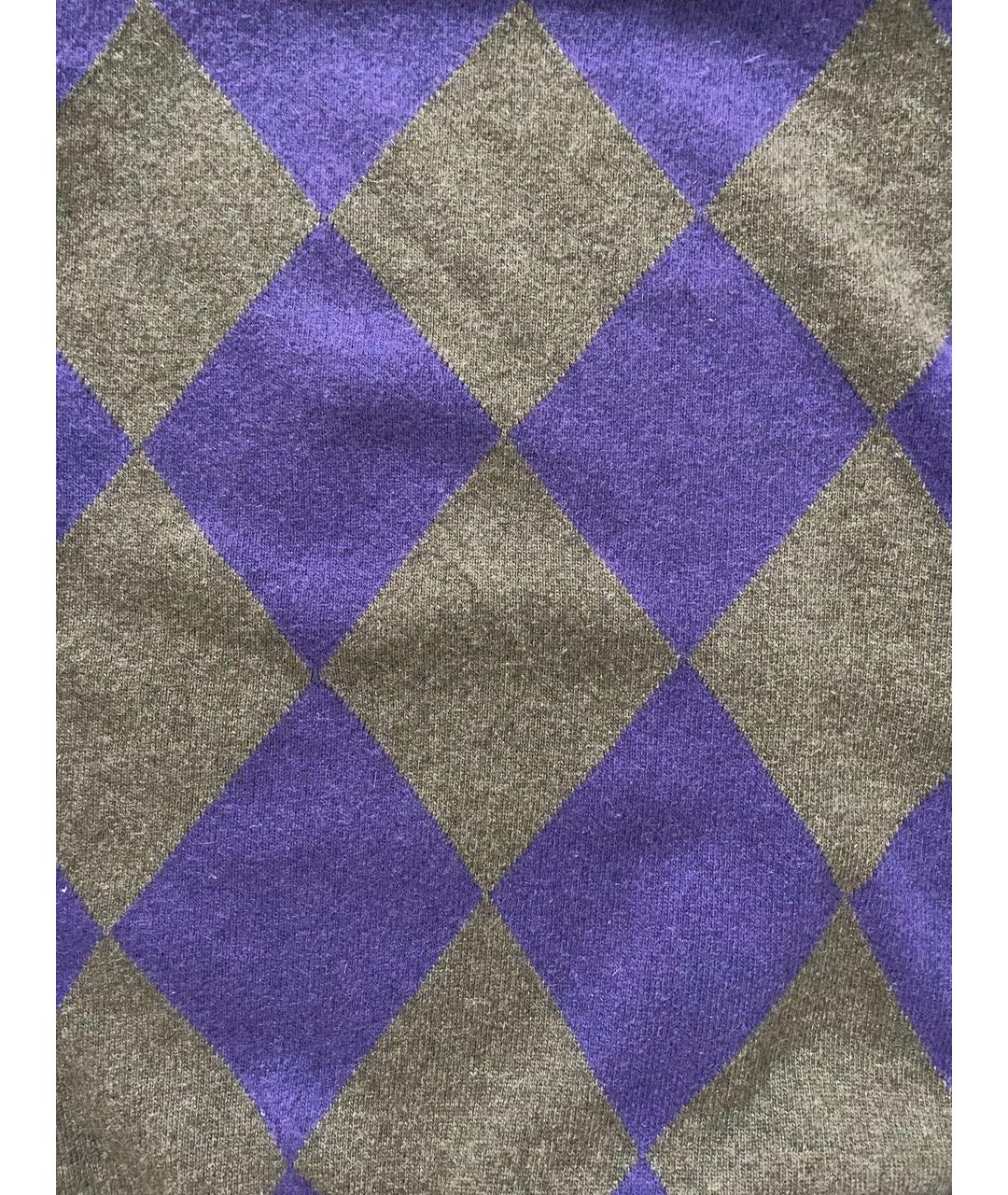MOSCHINO Фиолетовый шерстяной джемпер / свитер, фото 4