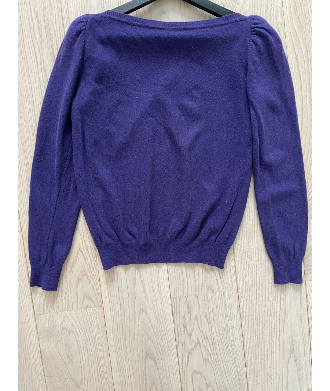 MOSCHINO Фиолетовый шерстяной джемпер / свитер, фото 2