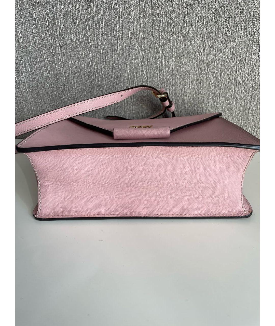DKNY Розовая сумка через плечо из искусственной кожи, фото 6