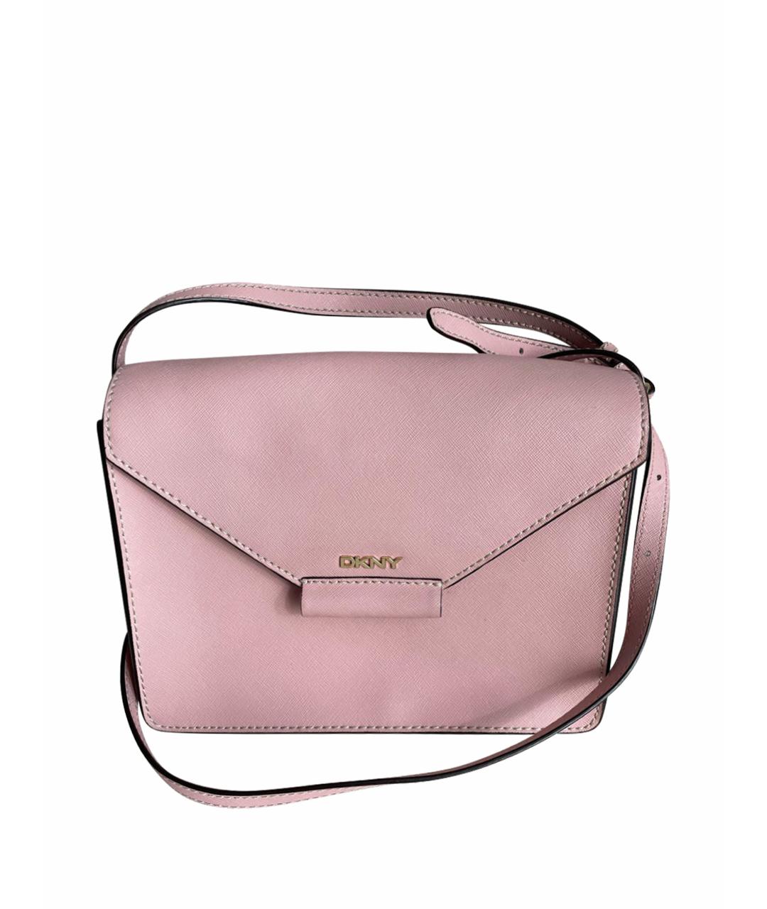 DKNY Розовая сумка через плечо из искусственной кожи, фото 1