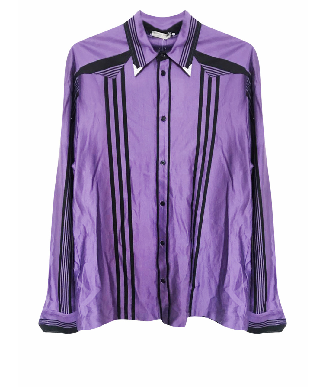 BOTTEGA VENETA Фиолетовая хлопковая кэжуал рубашка, фото 1