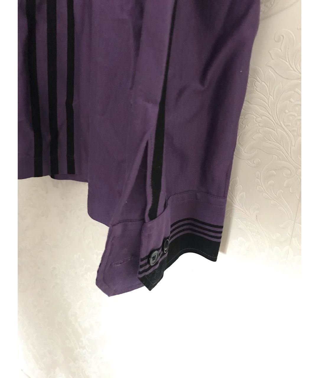 BOTTEGA VENETA Фиолетовая хлопковая кэжуал рубашка, фото 4