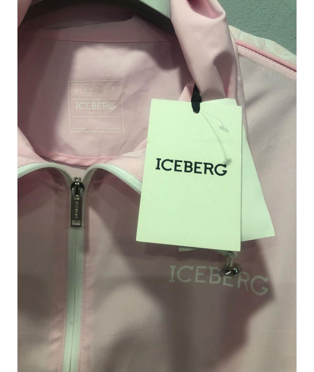 ICEBERG Розовая полиэстеровая спортивная куртка, фото 3
